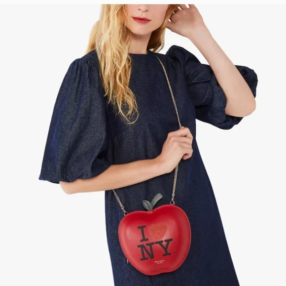 NWT Kate Spade Red I Heart NY Crossbody Bag - Picture 7 of 7